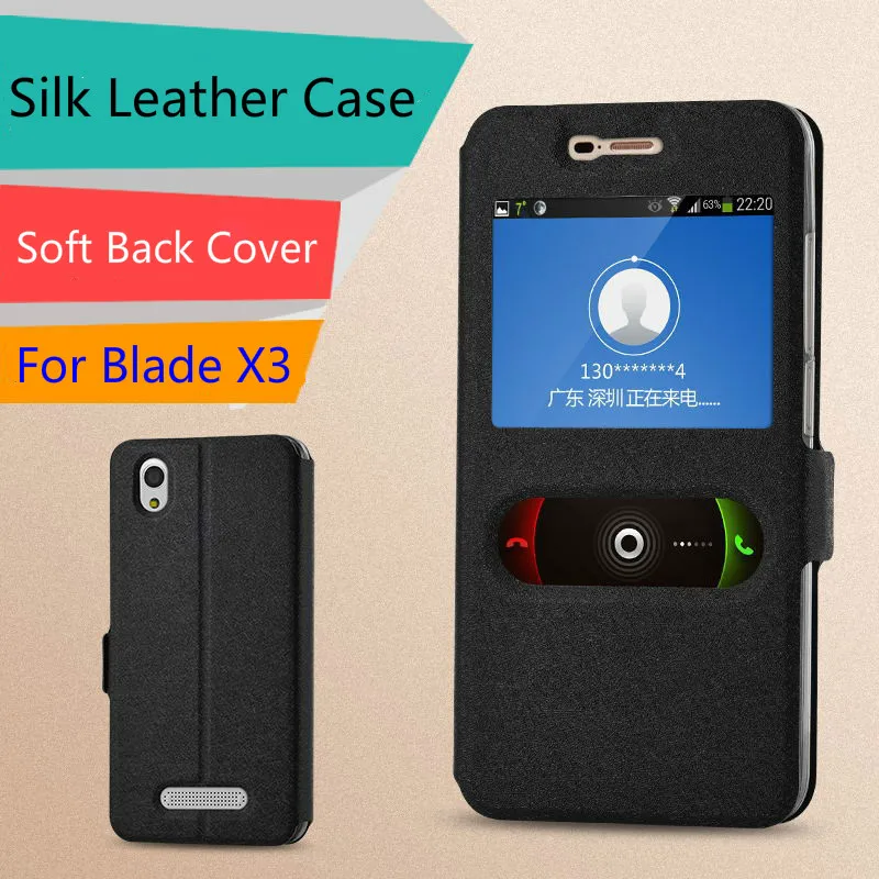 

Magnetic Flip Cover for ZTE Blade X3 T620 Case Open Window Flip Leather Case for ZTE Blade D2 A452 Phone Cover Bag Fundas
