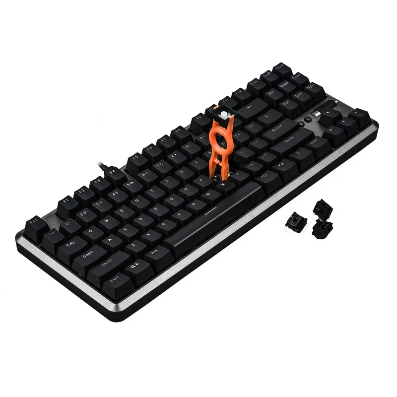  CDOO CD702S USB Wired Mechanical Keyboard Blue/Red/Black Switch Gaming Keyboard with RGB Backlight 