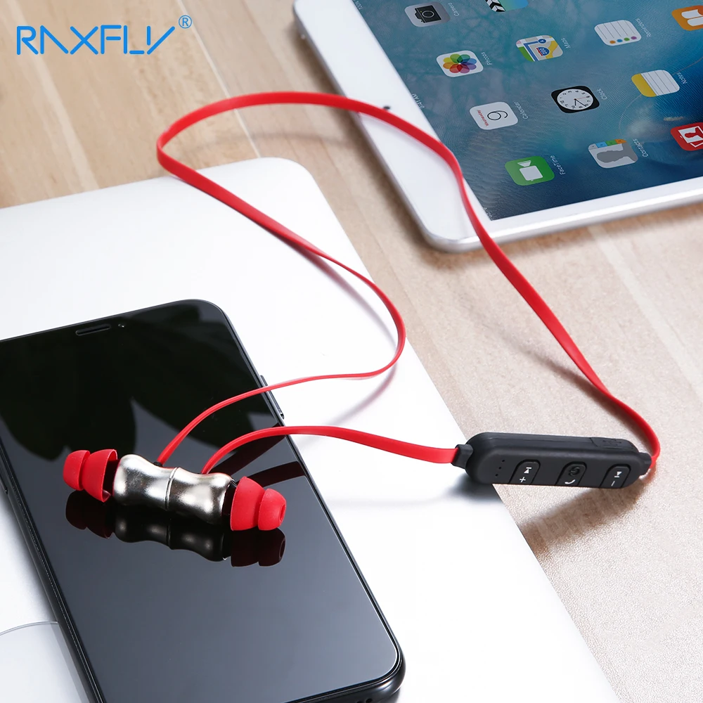 

RAXFLY Bluetooth Headphone Headset Sport Bluetooth Wireless Earphone In Ear With Microphone APTX Earbud For Xiaomi Redmi Note 7