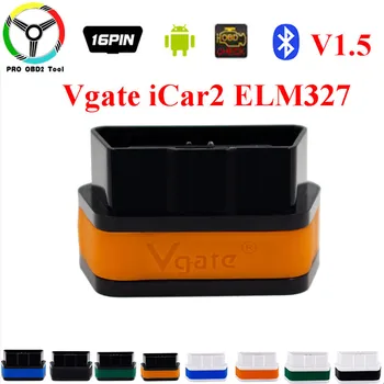 

Vgate iCar2 elm327 Bluetooth V1.5 OBDII OBD2 Car Diagnostic-tool for Android PC elm 327 OBD 2 II Scanner Auto Diagnostic tool
