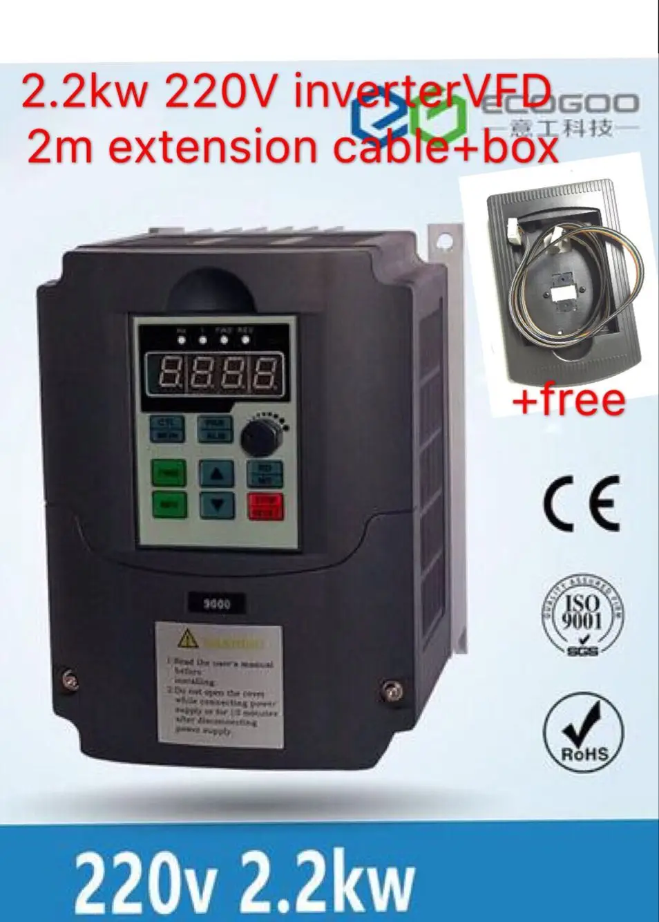 item 2.2KW Variable Frequency Drive VFD Inverter 3HP 220V for CNC router Spindle item 2.2KW Variable Frequency Drive VFD Inverter 3HP 220V for CNC router Spindle