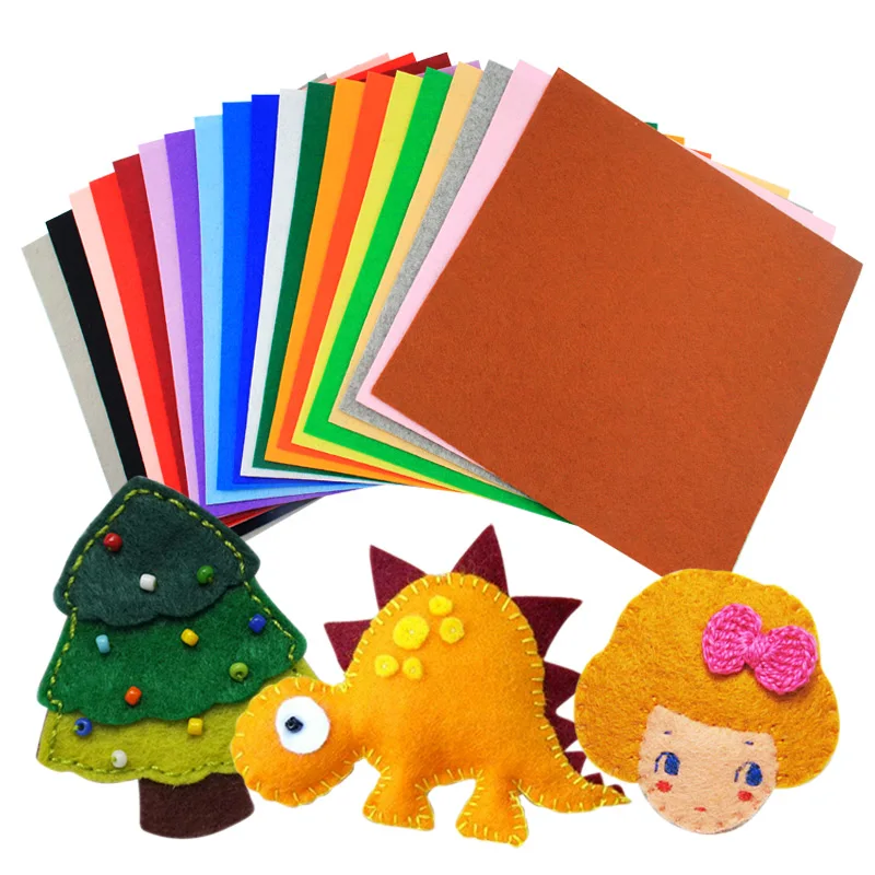 

88 Colors Non-woven Felt DIY Dolls For Christmas Tree Decorations Felt Fabric Cloth Handmade Sewing Supply Home Decor Material