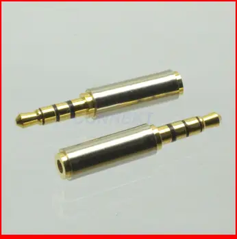 

20pc 3.5mm 1/8" Male Plug 3-channel to 2.5mm Female Jack Audio Video TRRS Adapter