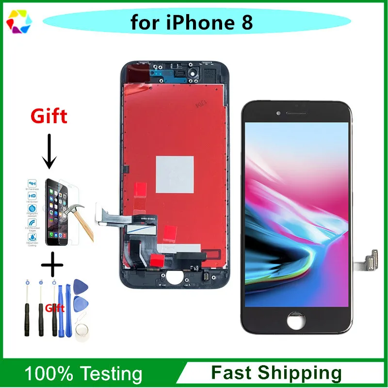 

10 Piece AAA+ Quality LCD for iPhone 8 Display Screen and Touch Digitizer Assembly ,Black White