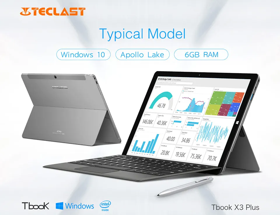 Teclast X3 плюс Intel Apollo Lake N3450 Windows 10 11,6 дюймов Tablet 6 ГБ Оперативная память+ 64 ГБ Встроенная память 4 ядра 1920x1080 BT Планшеты PC