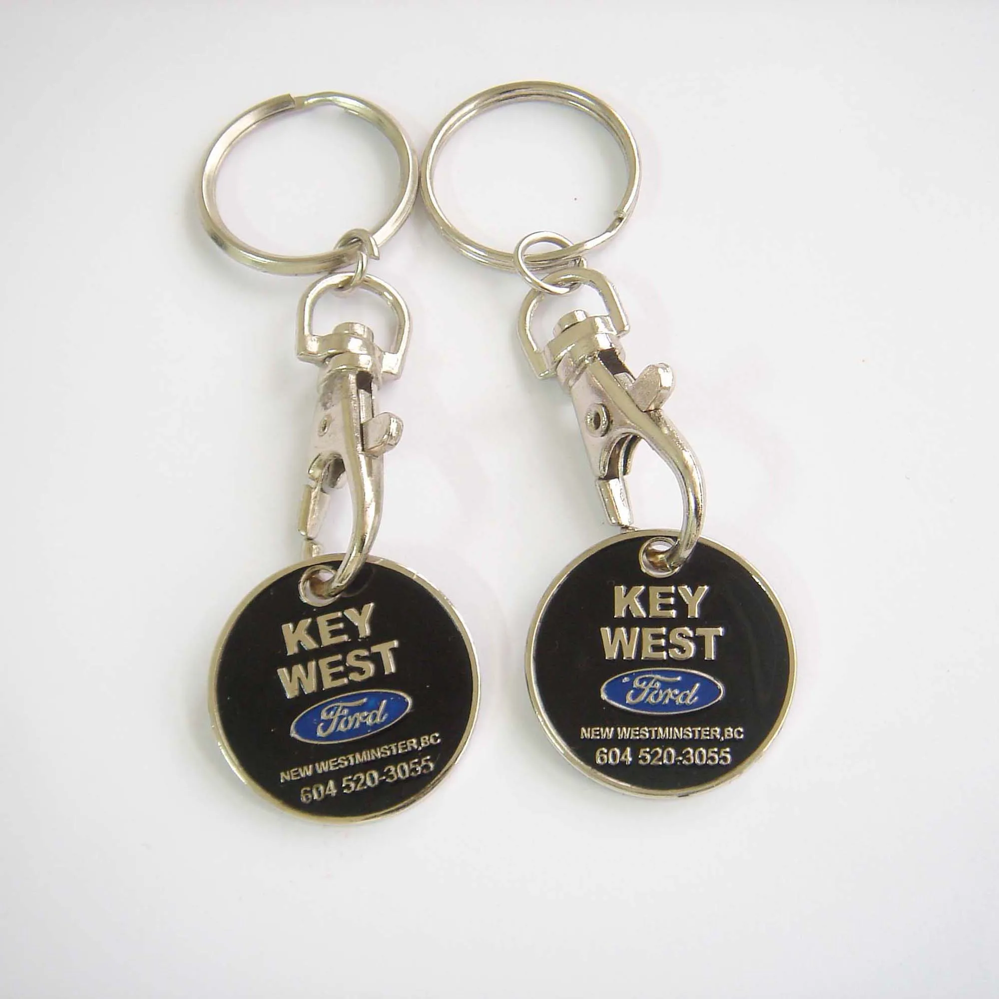 

customized metal commemorative enamal coin keychain