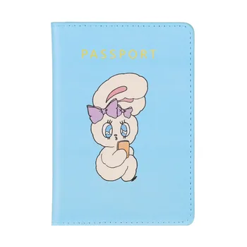 

Cartoon Girls Dedicated Nice Travel Passport ID Card Cover Holder Practically Protect Organization Cover Clip Mother's Day 4.15