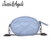 Jiessie& Angela Женские поясные сумки модная женская сумка на плечо с цепочкой для девочек, нагрудные сумки поясная сумка для путешествий на молнии 5 цветов