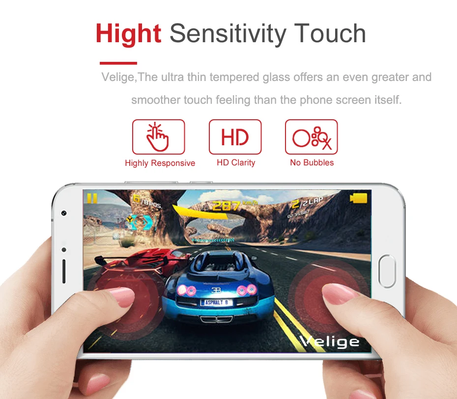 Velige 2.5D Tempered Glass for Meizu MX5 MX 5 Screen Protector 0.3mm 9H Hardness Guard Glass Film (3)