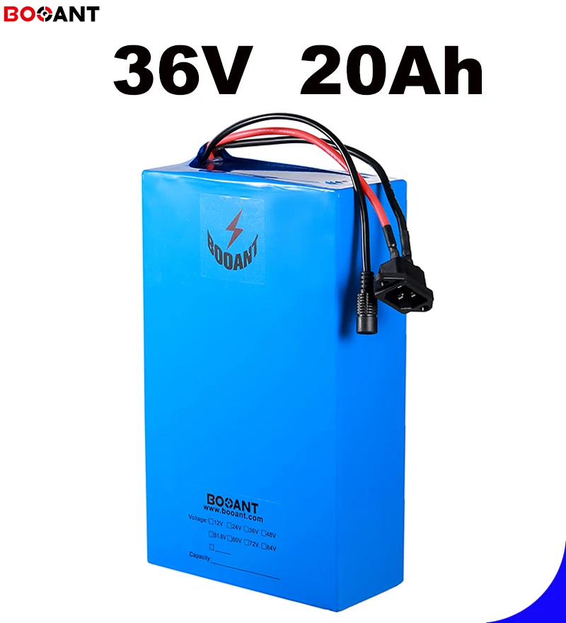 Discount For original LG 18650 36V 20Ah 800W ebike lithium battery pack 10S 36V electric bicycle battery built in 30Amps BMS +5A Charger 7