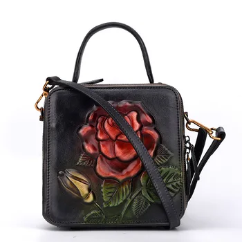 

women messenger bags new summer 2018 vintage genuine leather shoulder bag women's leather handbags Bag ladies hand bags