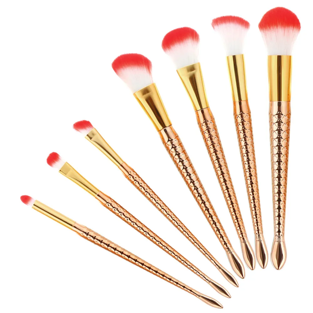

2019 7PCS Make Up Foundation Eyebrow Eyeliner Blush Cosmetic Concealer Brushes G404