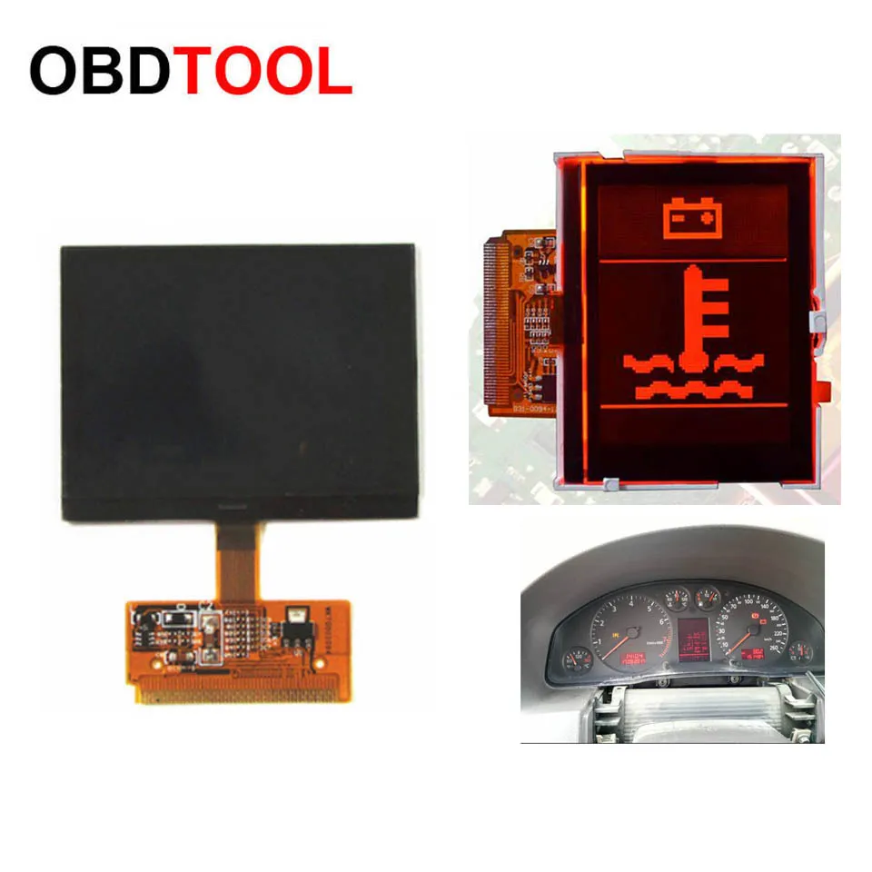Najtaniej Nowy ekran wyświetlacza LCD VDO dla Audi A3 A4 A6 dla VAG LCD Dashboard ekran naprawy pikseli dla passata VDO, dla Seat VDO