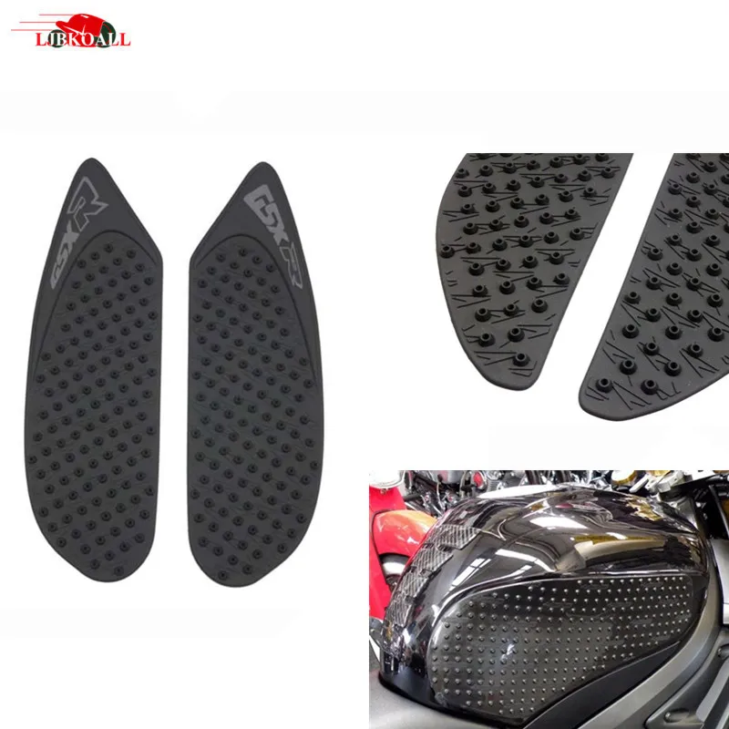 

For 2008-2010 Suzuki GSXR GSX-R 600 750 Rubber Motorcycle Tank Pad Protector Sticker Decal Gas Knee Grip Tank Traction Pad Side