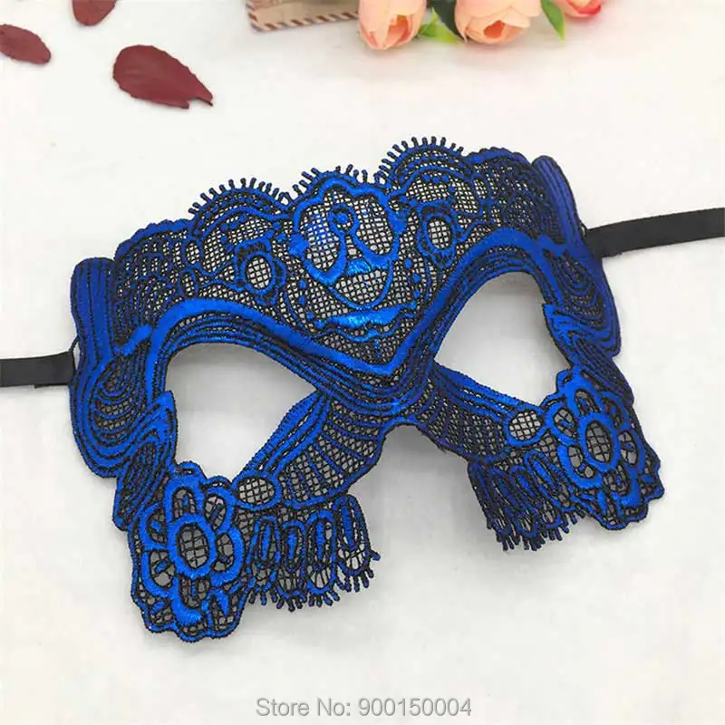 1pc Blue Sexy Lady Lace Mask Eye Mask For Masquerade Party Halloween Party Fancy Drop shipping  (11)