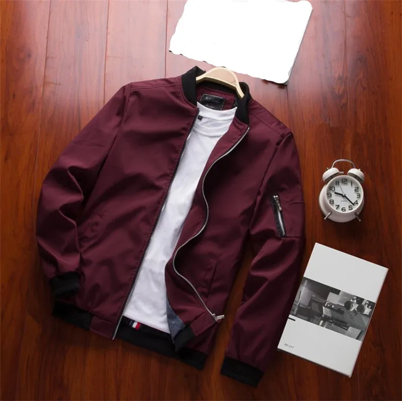 New Spring Black Bomber Jacket Men Streetwear Hip Hop Slim Jacket coat Plus Size 6XL New Spring Black Bomber Jacket Men Streetwear Hip Hop Slim Jacket coat Plus Size 6XL