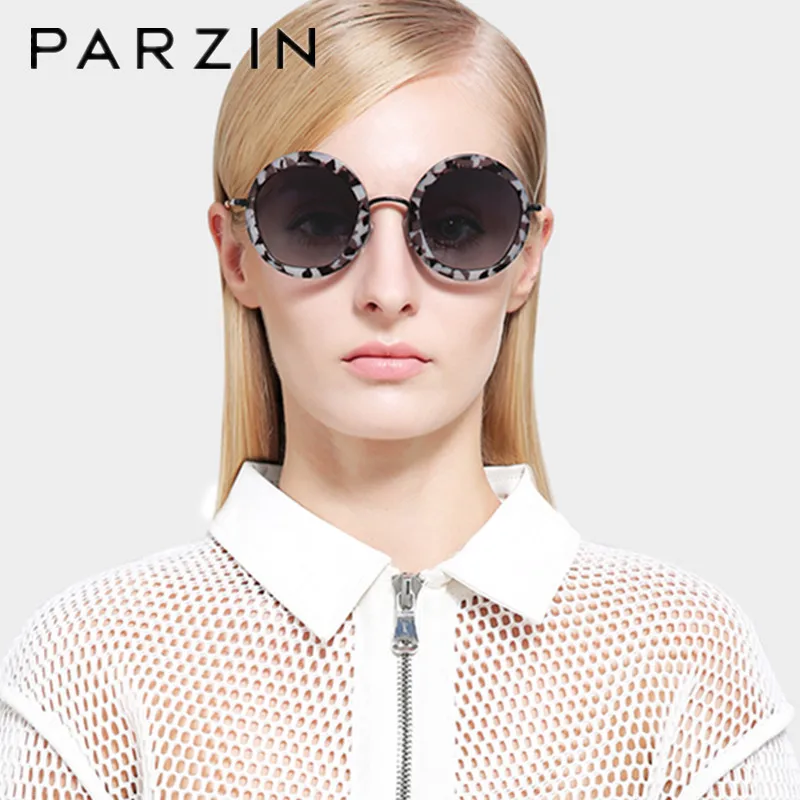 

Parzin Vintage Round Sunglasses Women Retro Polarized Sun glasses Female UV 400 Driving Glasses Summer Shades With Case 9516
