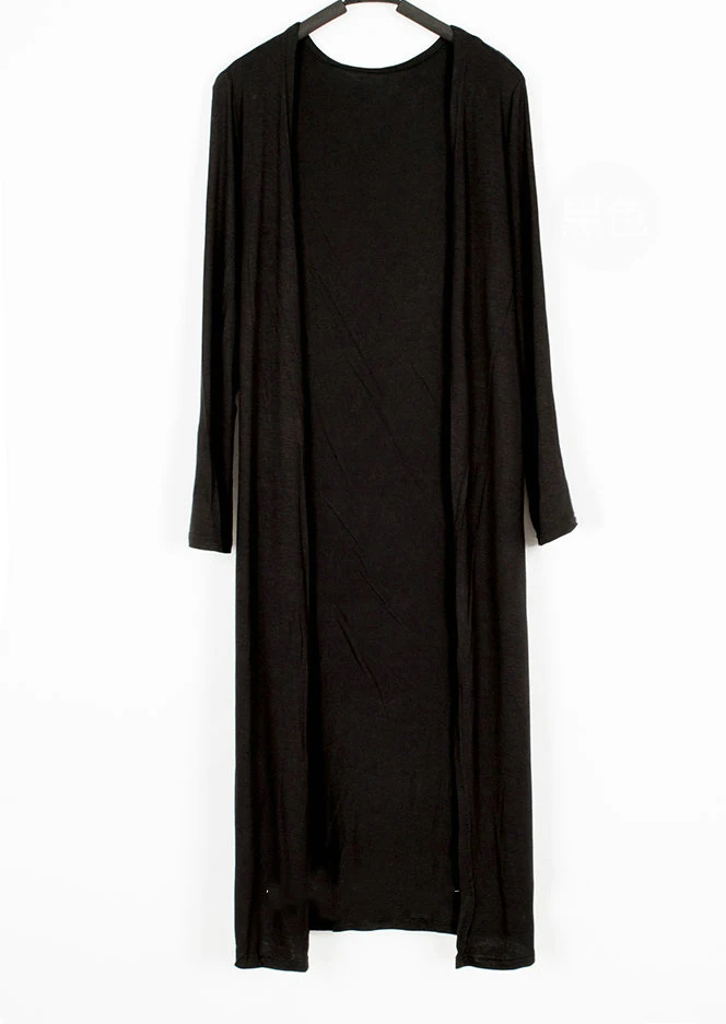 Модал длинный женский кардиган шаль с длинным рукавом, солнце ветровка лето-осень большой размер тонкий кондиционер пальто LD133