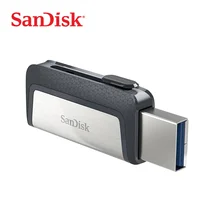 Sandisk SDDDC2 Экстремальный тип-c 128 Гб 64 Гб двойной OTG USB флэш-накопитель 32 ГБ флеш-накопитель USB флешка Micro USB Тип C 16 Гб