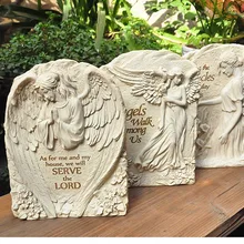 Европейский ретро имитация камня Ангел украшения Висячие настенные украшения дома Садоводство украшения