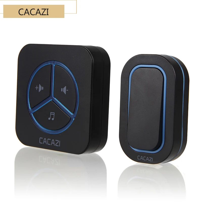 

CACAZI 9909 Wireless Doorbell AC 110-240V,48 ringtones,6 volume,waterproof 280M operating range in open area