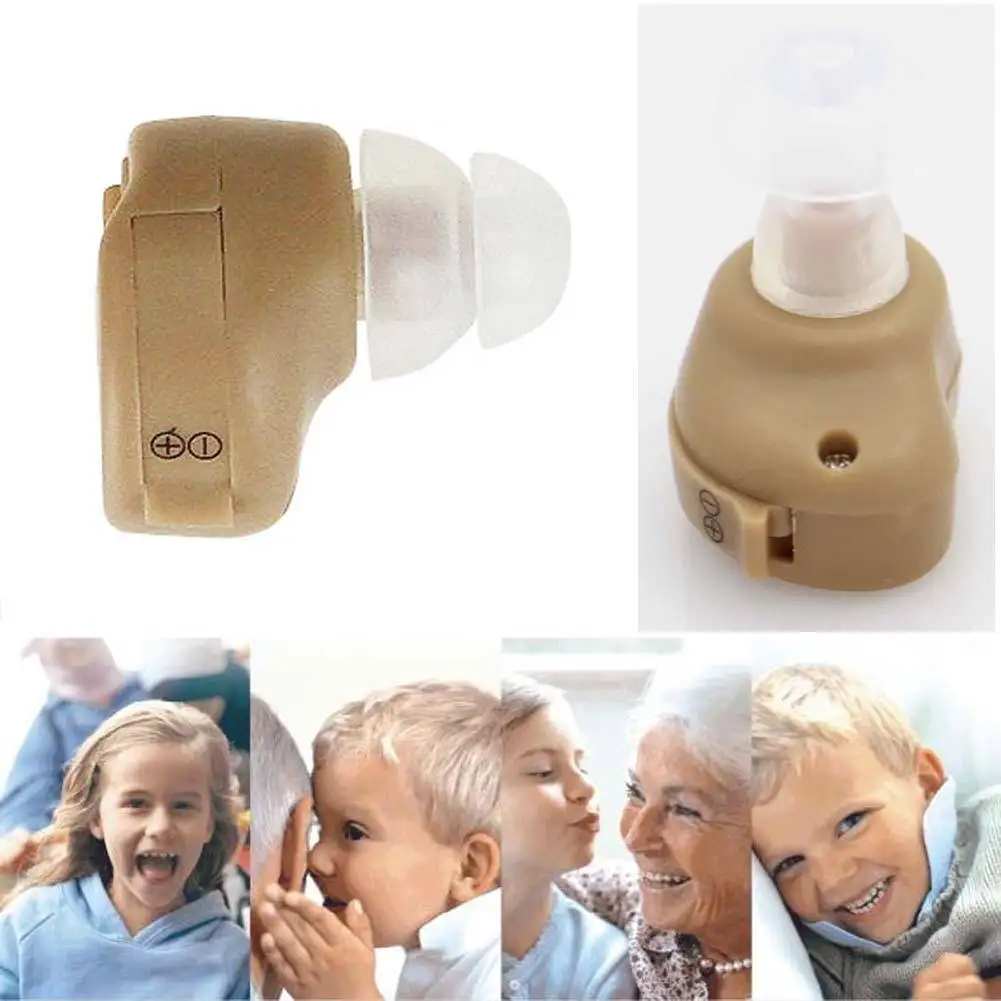 Hot sales In Ear Hearing Aids Aid Assistance Adjustable Sound Amplifier Invisible Deaf Aid font b