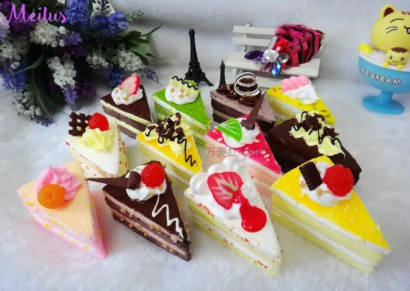 12pcs/lot Artificial Fake Cake Simulation Food Home