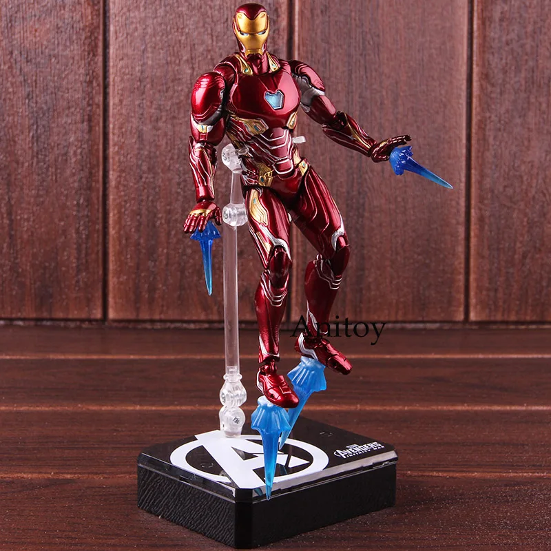 SHF Figuarts Iron Man MK50 & Tamashi Stage PVC Marvel Avengers Infinity War Action Figure Iron Man Mark 50 Collectible Model Toy