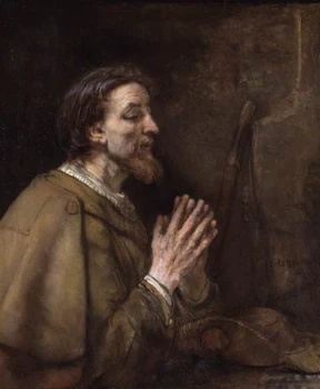 

100% handpainted oil painting # Jesus Christ Christianity Catholic Saint James the Greater Rembrandt 1661 copy oil painting