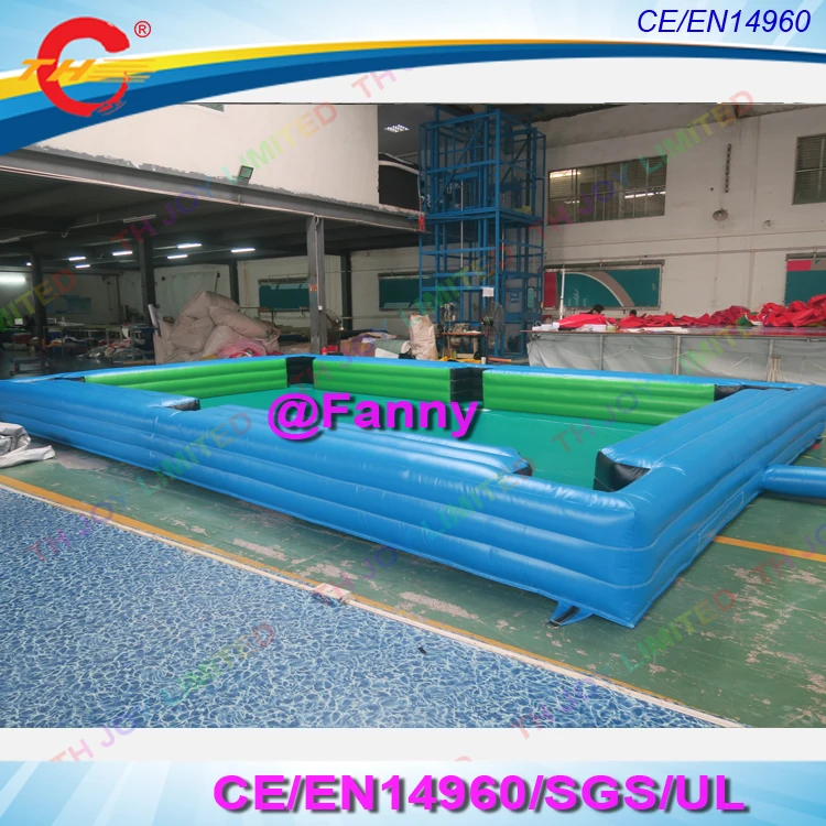 26x16ft Inflatable Snooker Pool Table Billiards Court 16Pcs Balls For