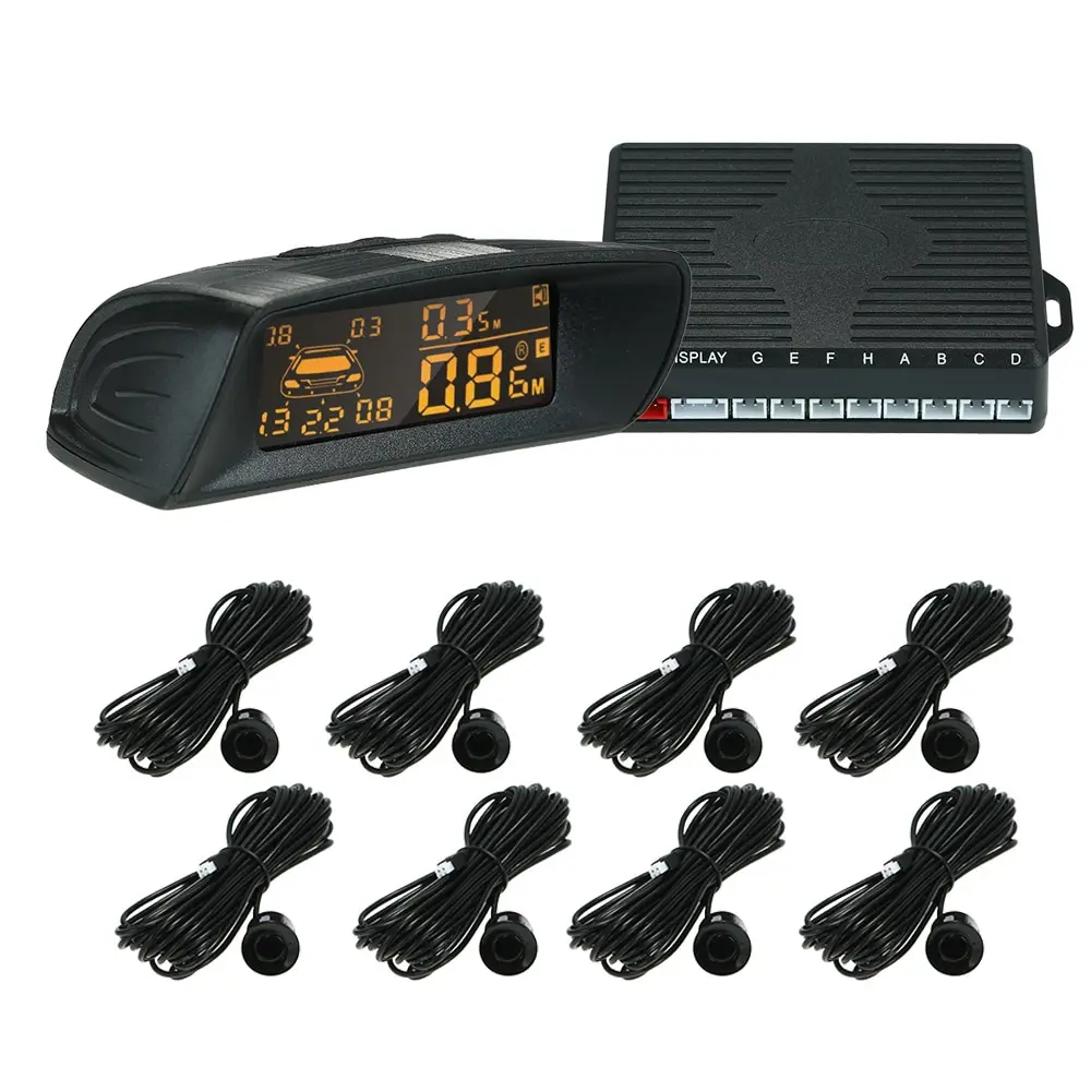 

Car Rear View Radar Parking System Car Reversing Buzzer LED 6 X Parking Sensor/8X Parking Sensor(for optional)