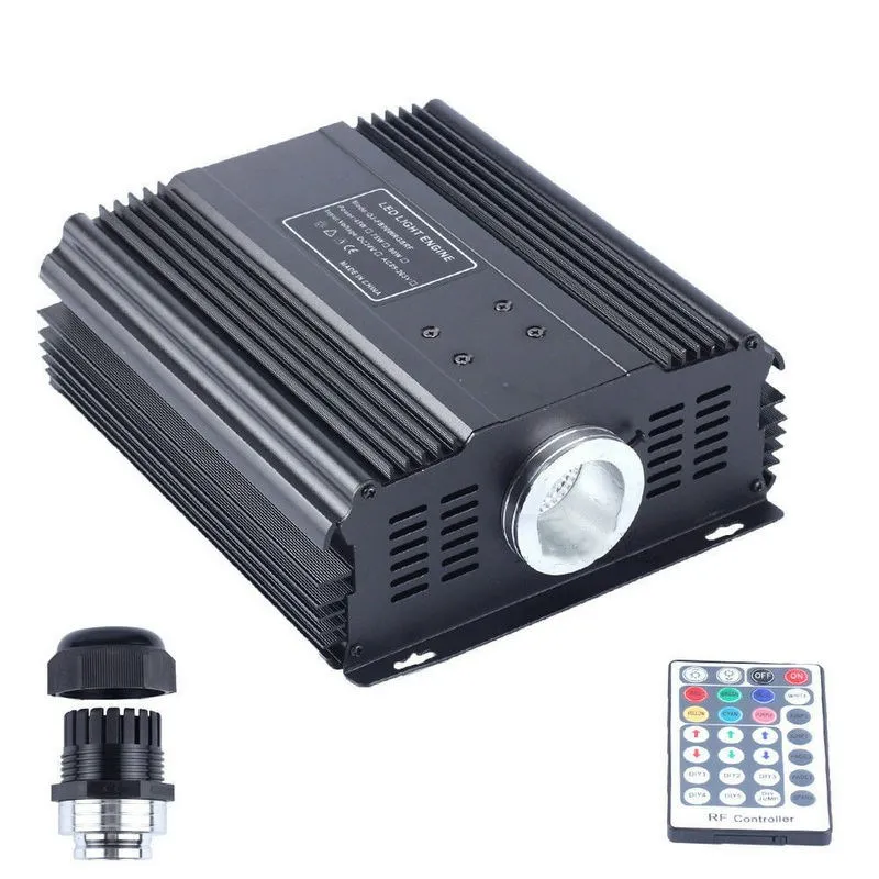 DMX 45 Вт RGB светодиодный волоконно оптический двигатель с 28 кнопками RF пульт