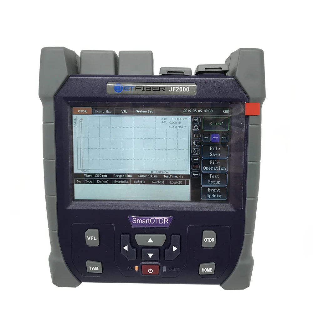 

Handheld Jetfiber JF2000 FTTH OTDR optical time domain reflectometer