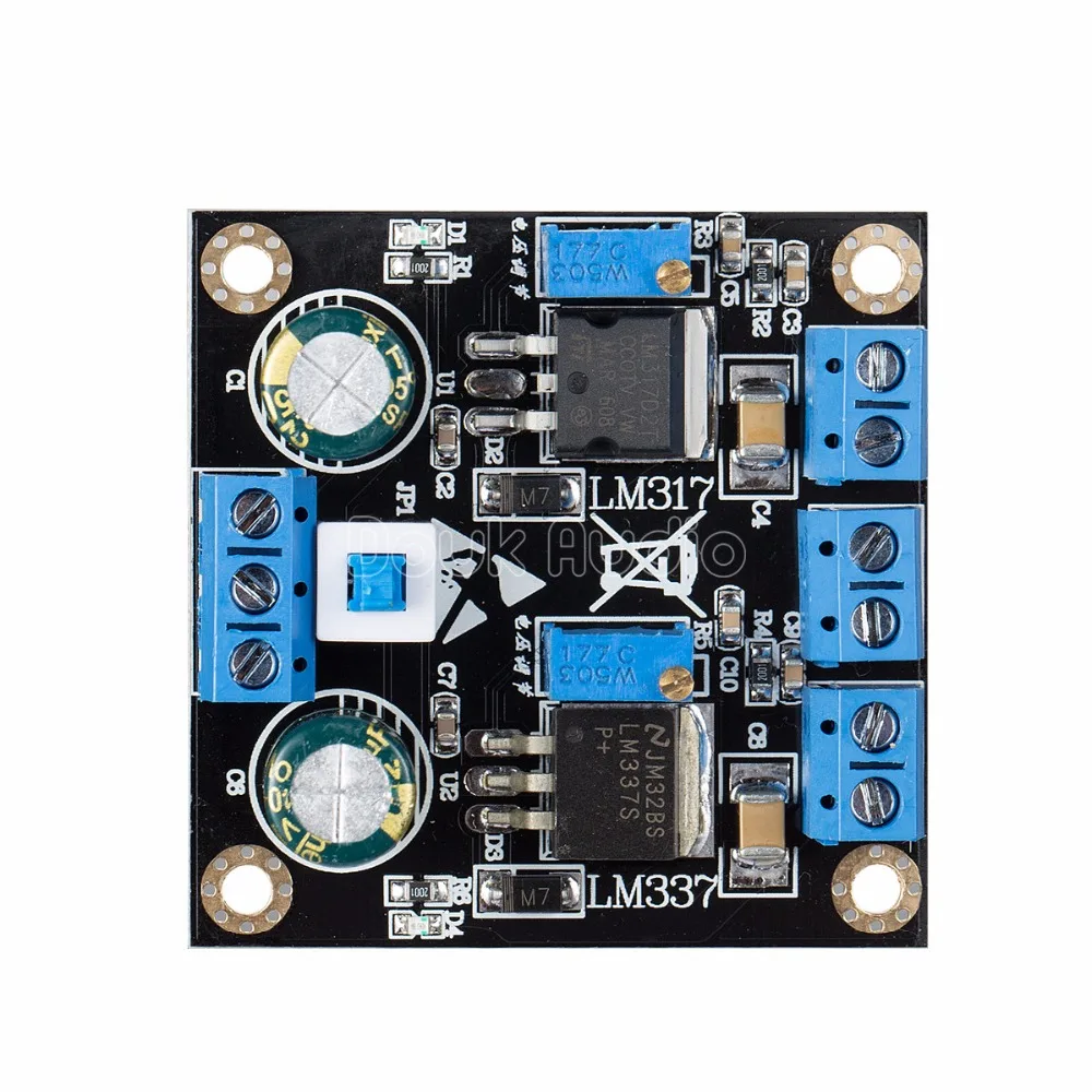 LM317 LM337 линейный Регулируемый силовой модуль понижающий преобразователь напряжения