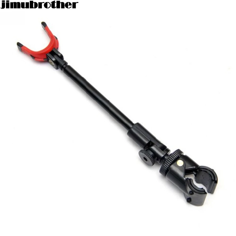 new Rotating Rods Holder Metal Stretch Rod Pole Bracket Holder Fishing Simple Hand Back Stand