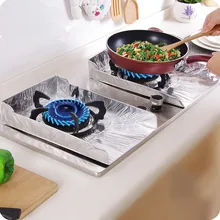 2 шт. газовая плита масляная Подушка алюминиевая фольга высокотемпературный сепаратор печи коврик Оловянная фольга всплеск масло кухонная утварь