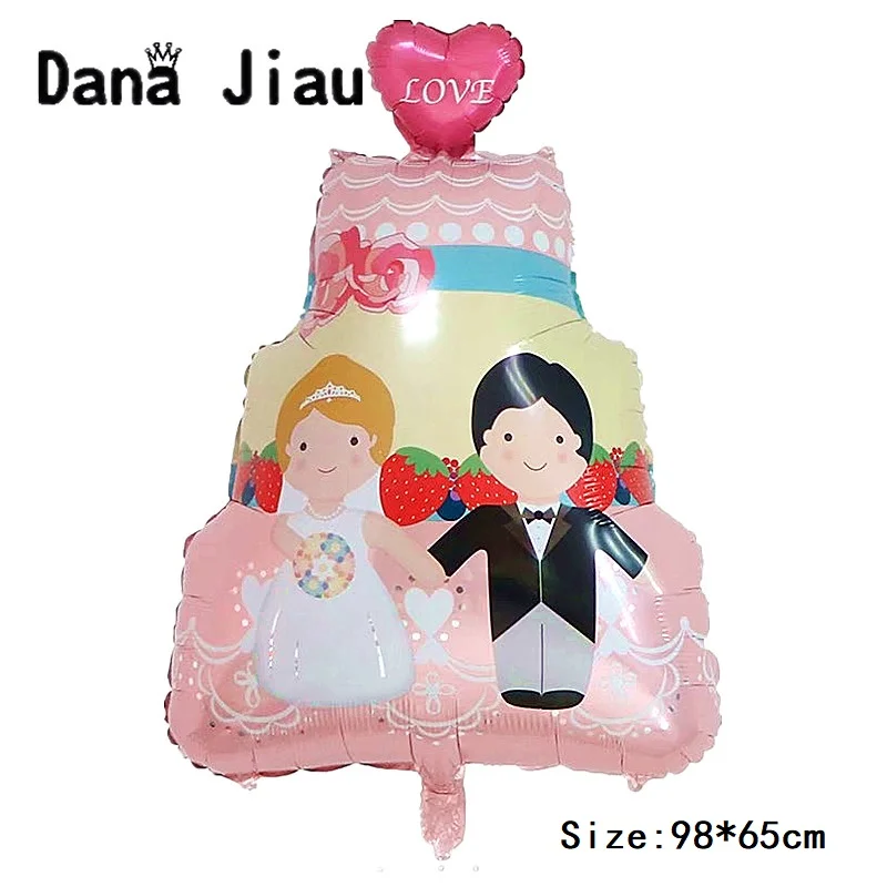 Dana jiau MR & MRS Happy ever после свадьбы воздушный шар любовь кольцо из фольги День Святого