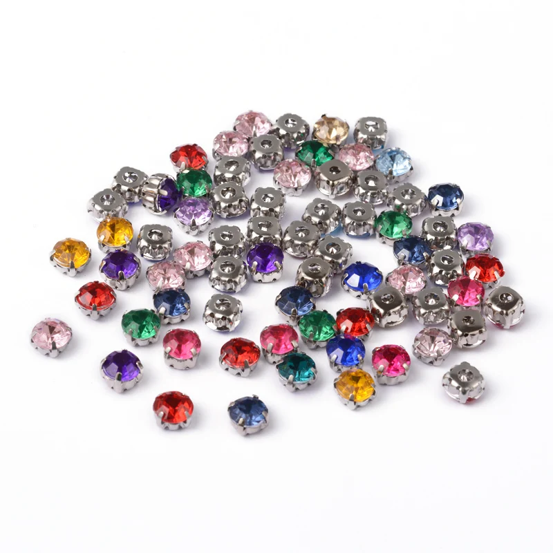 Pandahall Acrylic Rhinestone Montee Beads for jewelry DIY making,with