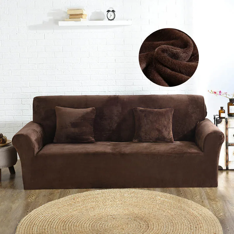 Sofa Cover Thick Plush All-inclusive Sofa Covers for Living Room Soft Couch Cover Sofa Towel Slipcover 1/2/3/4 Seater cubre sofa