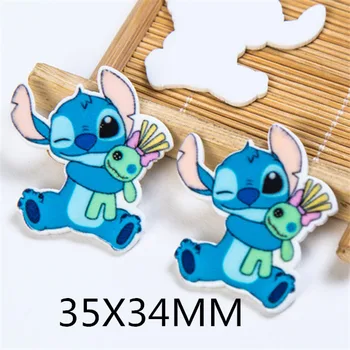 

Free shipping 50pcs/lot 35X34MM medium cartoon character planar resin