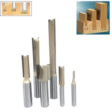 

1/2 1/4 Trim Router Bit Wood Slotted Knife Carbide End Mill Straight Flute Bit