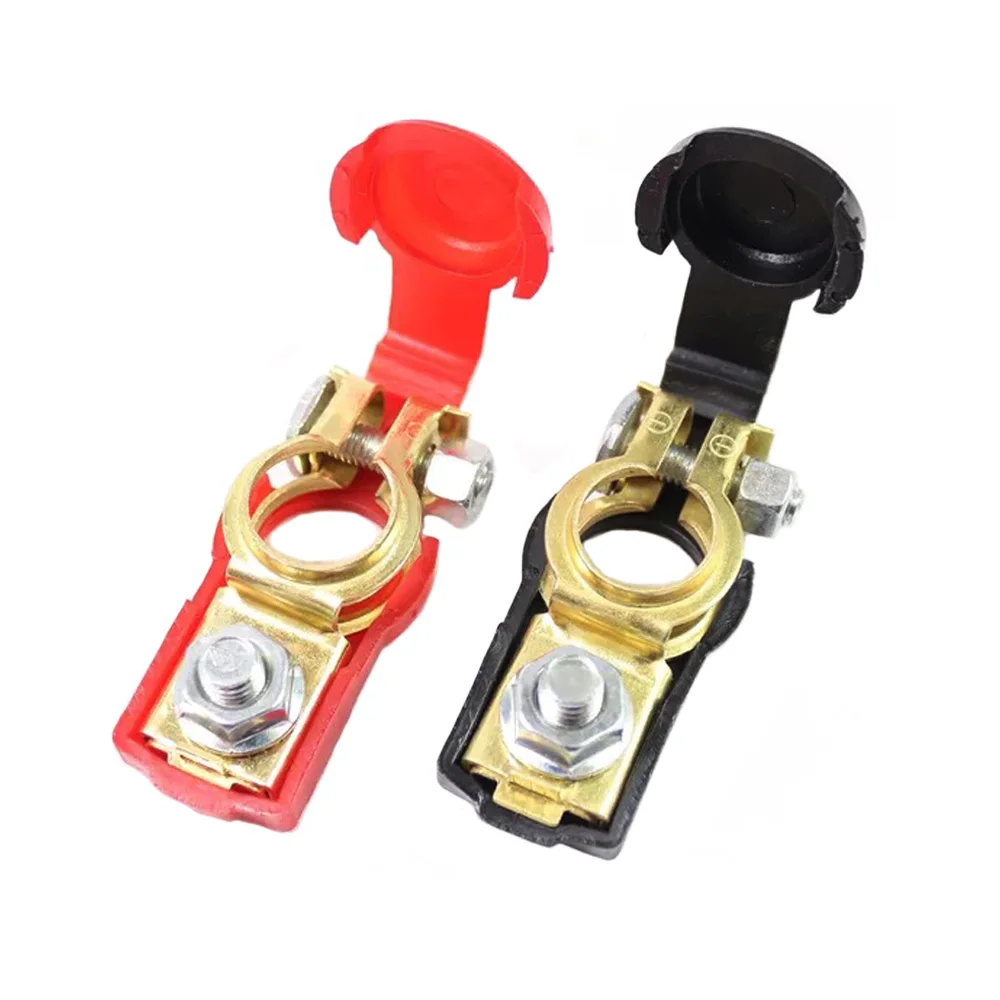 Universal Car Battery Positive Negative Terminal Clamp Clips Adjustable Switch Connector Adjustable Protection Covers 