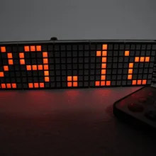 Электронный набор для пайки "сделай сам", электронные Матричные светодиодные часы для начинающих