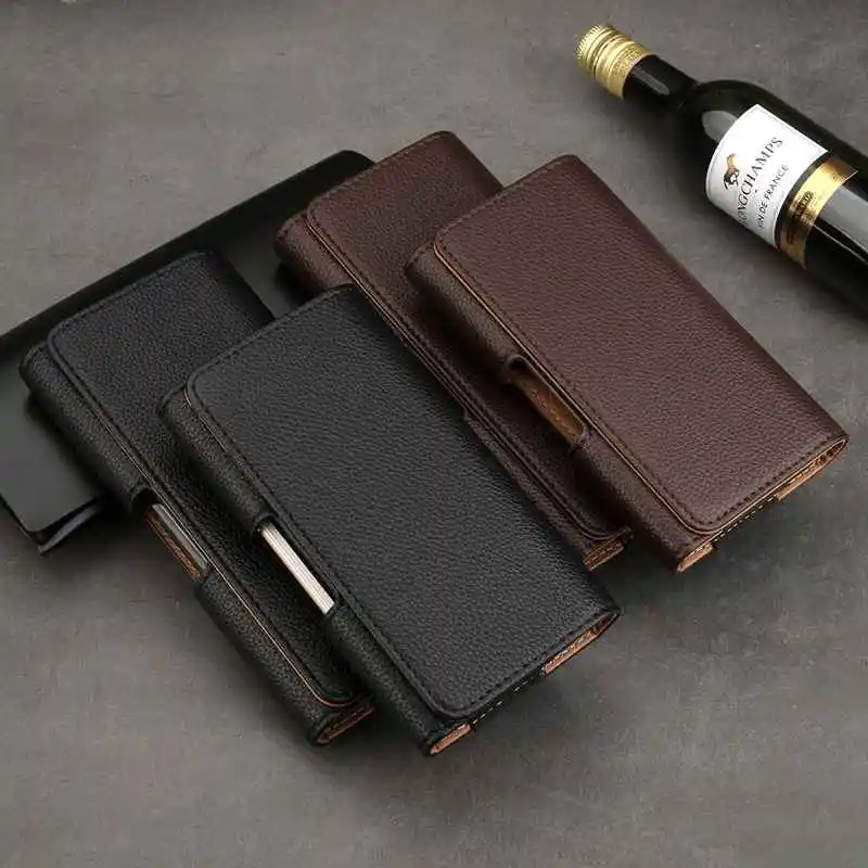 

Leather Pouch Case For Xiaomi Redmi 6 Pro Mi A2 Lite Case Litch Belt Clip Holster Bags For Redmi 5 Plus 4 4X Case Pocket