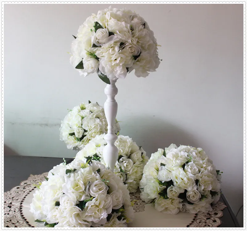 NEW!!Free shipping!10pcs/lot wedding road lead artificial flower ball