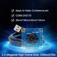 1080P Full HD USB Camera Module 2.1mm lens Wide Angle 2MP 1080P CMOS OV2710 USB Webcam for Robot ATM Kiosk 1