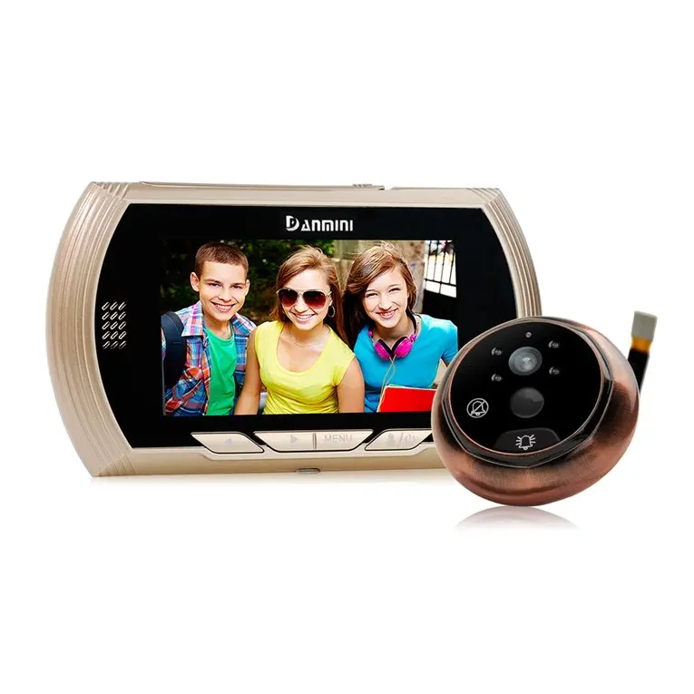 

4.3 Inch TFT Monitor Eye Video Record Intercom Peephole Ring Doorbell With Camera HD Night Vision Door Phone Home Security Cam