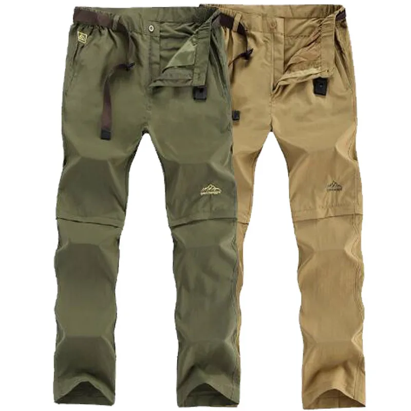 

Mortonpart 6XL Men's Removable Camping Hiking Pants Men Male Summer Outdoor Sport Trousers Trekking Cycling Climbing Shorts