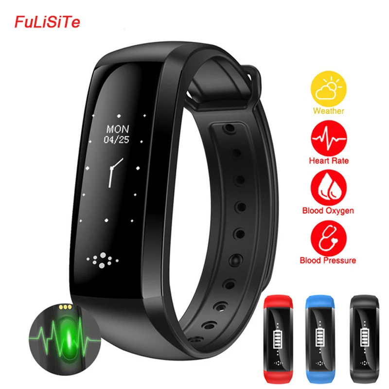 

Smart Bracelet Activity Tracker Fitness Watch Sleep Monitor Watch Bluetooth Bracelet with Vibration Wrist Band For Blood Presure