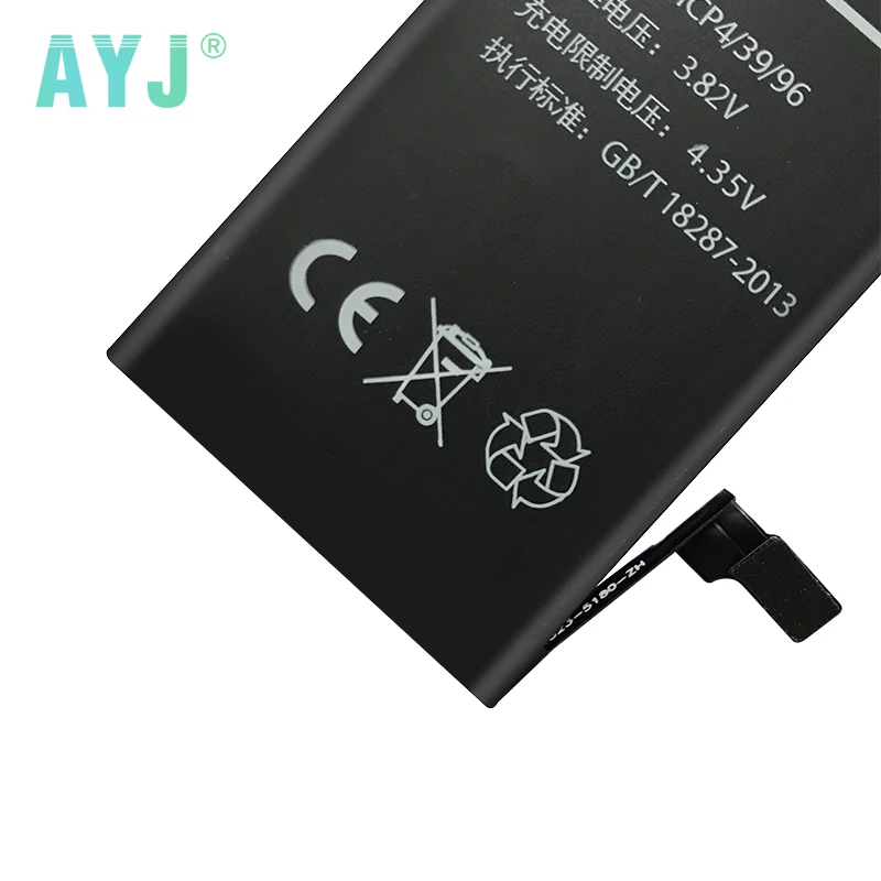 AYJ Original Battery For iphone 6 6G Real Capacity 1810mAh mobile phone replacement battery with free Case+Tool Kit 0 cycle